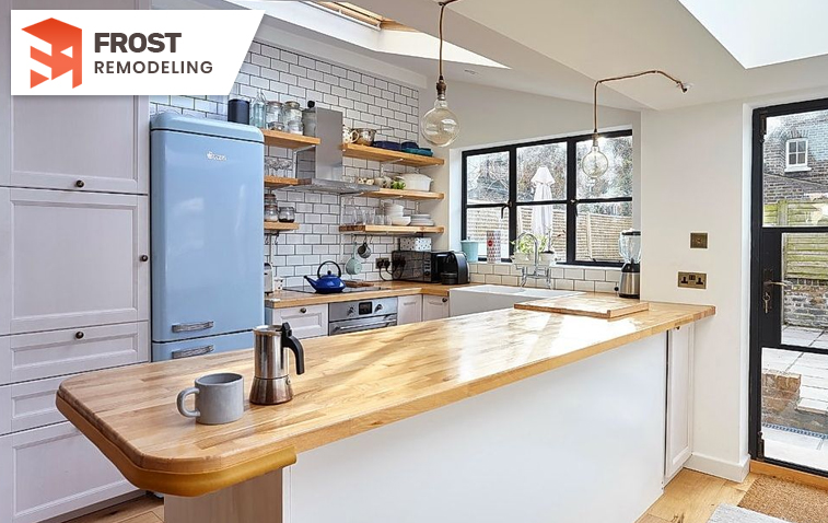 Wall cladding with a sleek finish in a contemporary kitchen