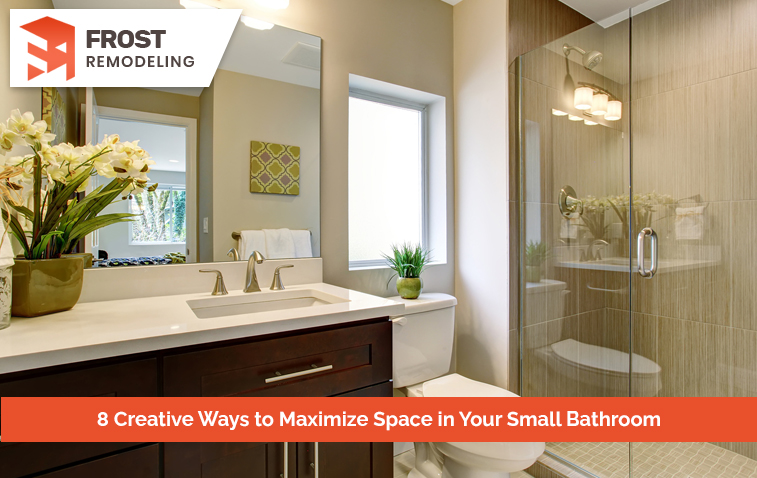 Small bathroom with compact design for optimized space usage.