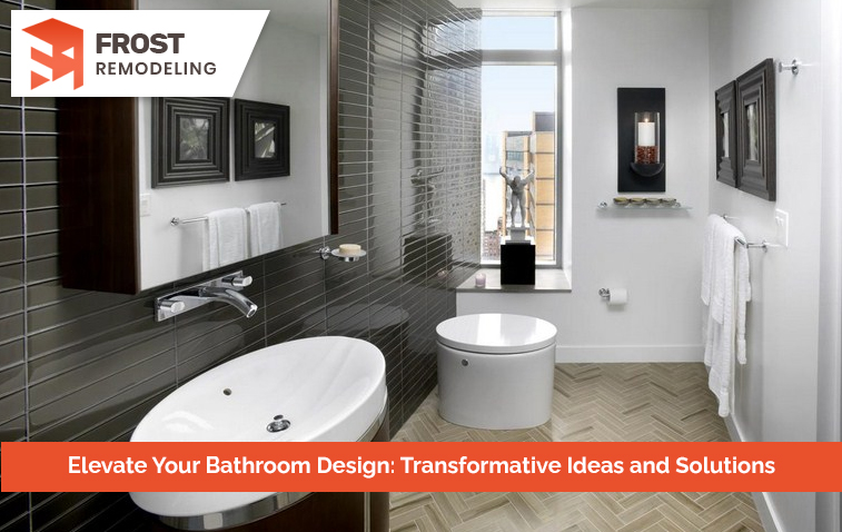 Modern bathroom with a smart toilet and modern fixtures